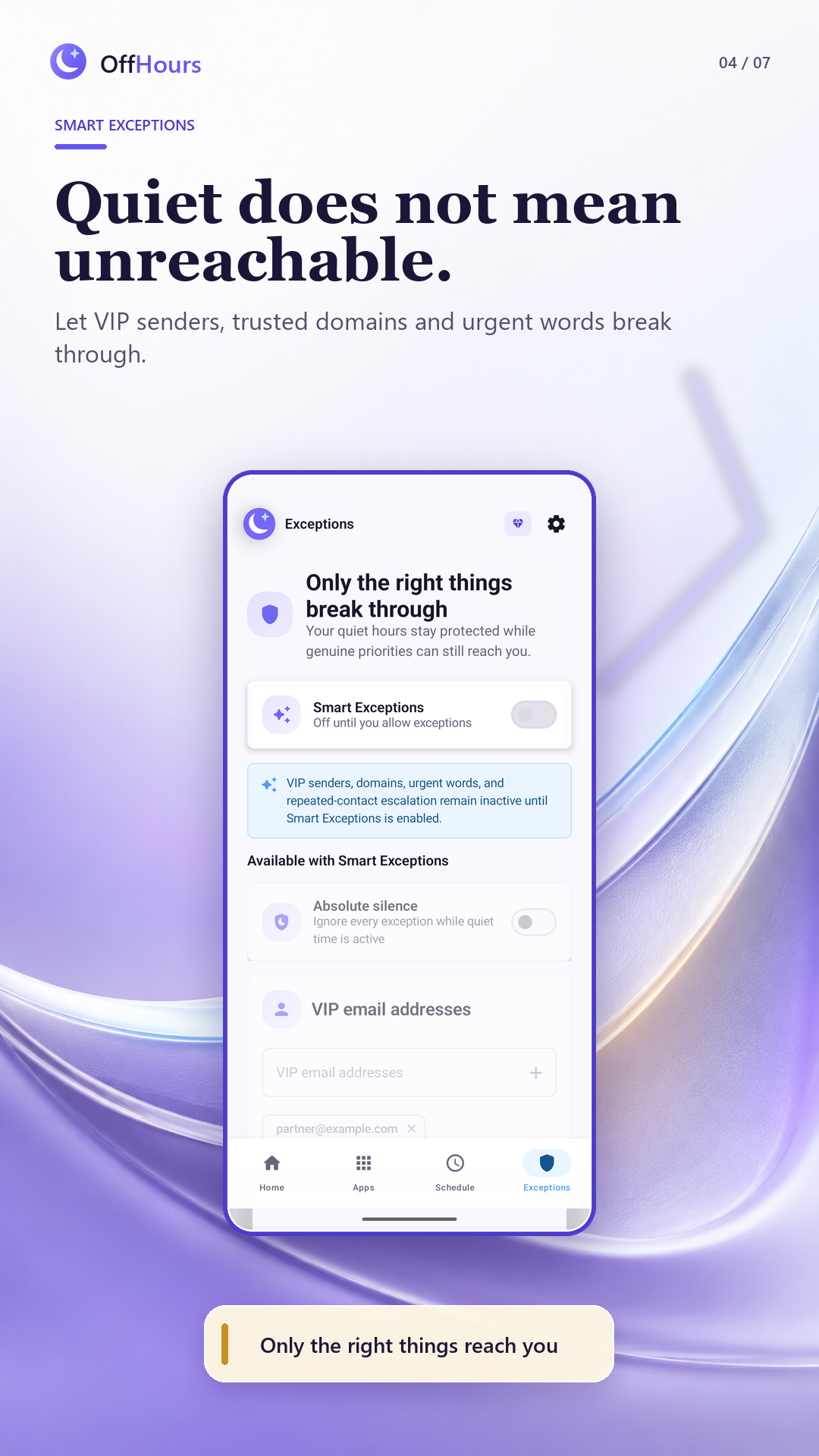 Let selected Gmail priorities through with Smart Exceptions
